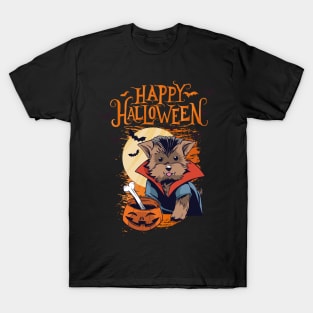 Halloween Happy Halloween Funny Dog Costume T-Shirt